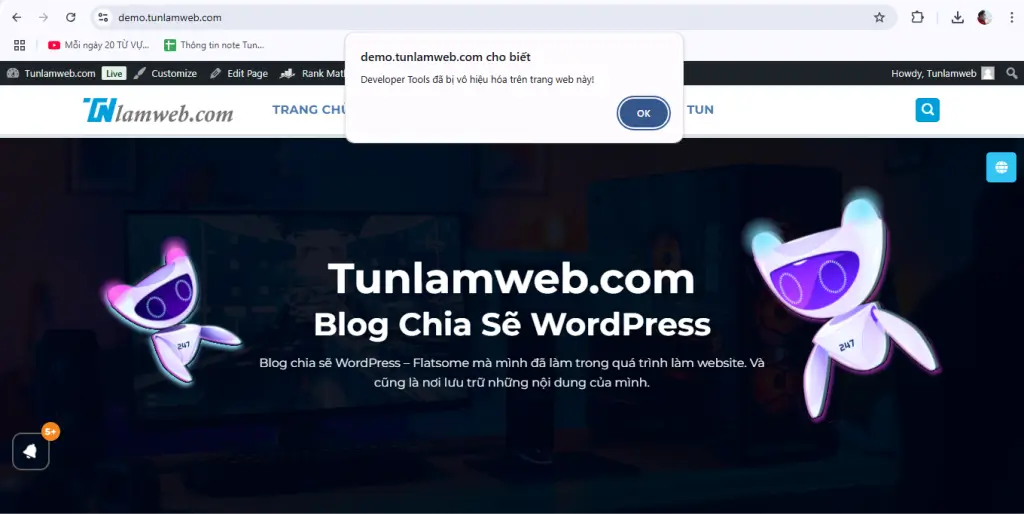 Ngăn chặn Copy và Dev Tools cho website WordPress