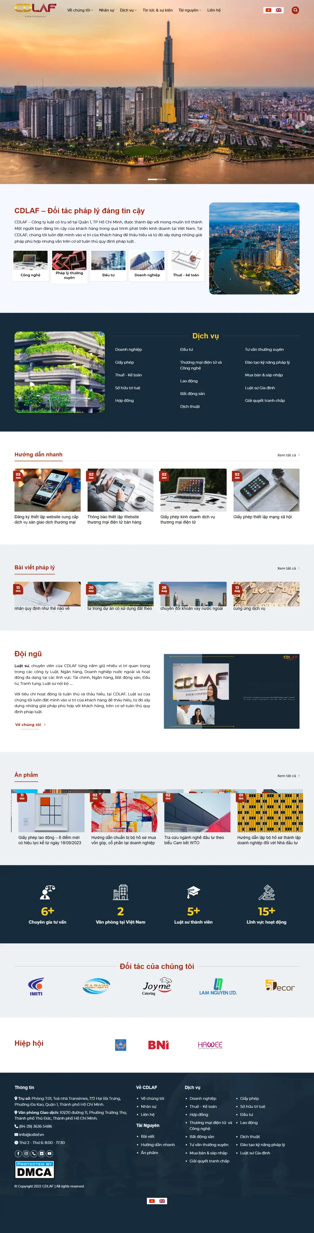 Website CDLAF 4 tunlamweb du an cdlaf 2