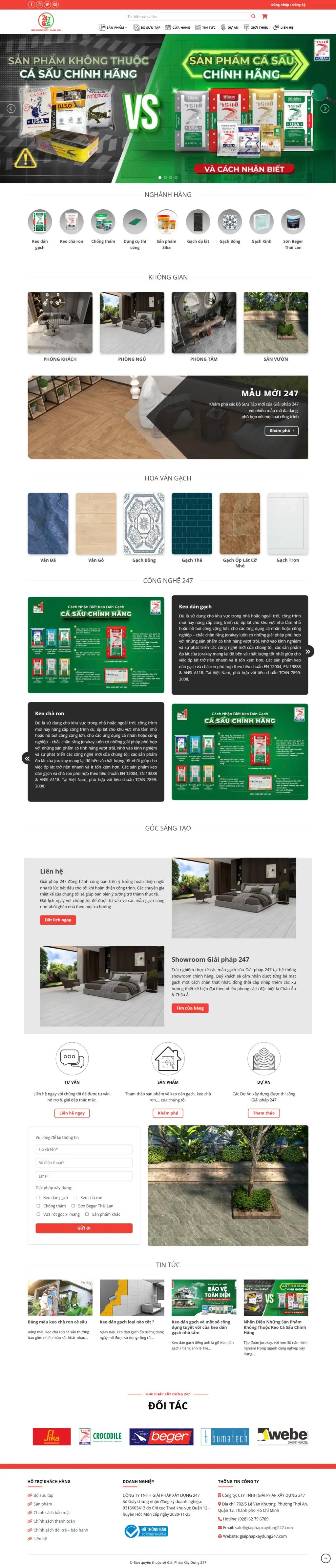 Website Giải pháp xây dựng 247 4 tunlamweb tkw giai phap xay dung 247 2