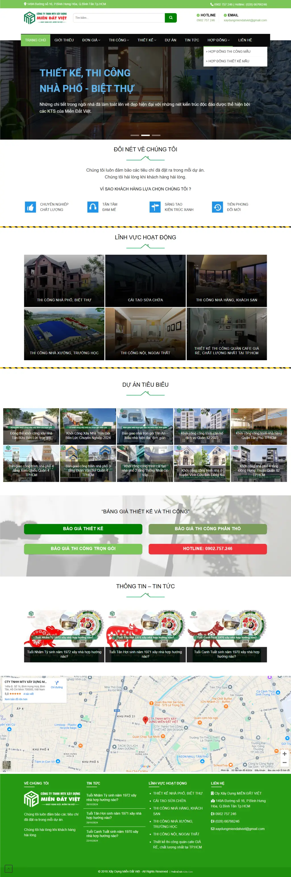 Website Miền Đất Việt 4 tunlamweb tkw mien dat viet 2