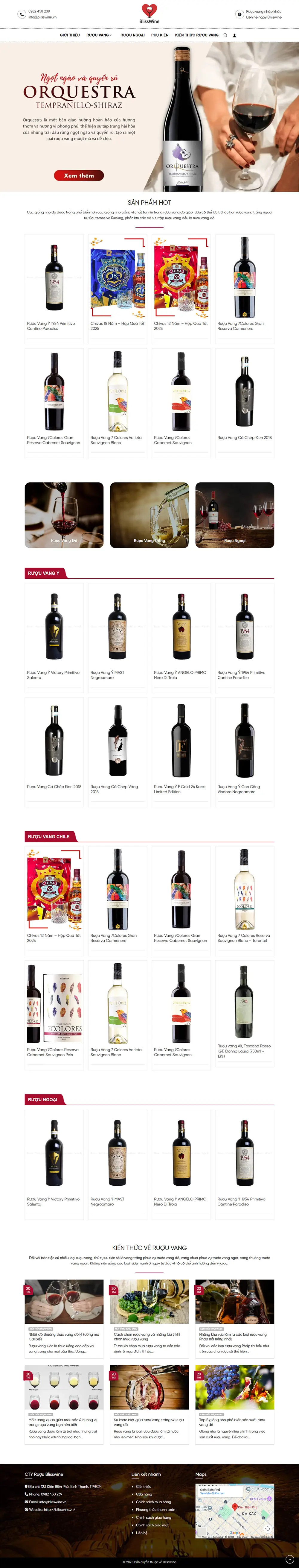 Thiet ke Website Blisswine 2